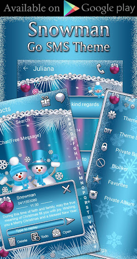 Snowman theme Screen 3