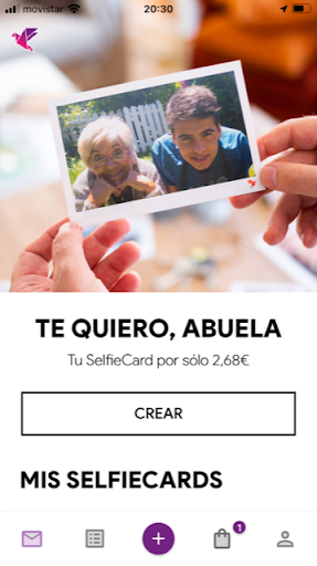 SelfieCard Screen 2