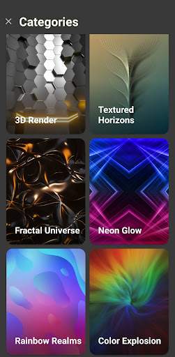 Screenshot of Abstract Wallpaper App
