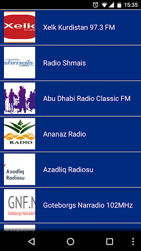 Android application Radio Iran screenshort