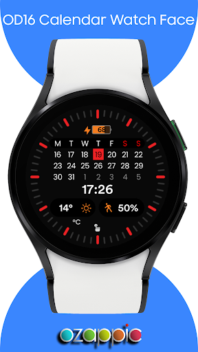 OD16 Calendar Watch Face Screen 3