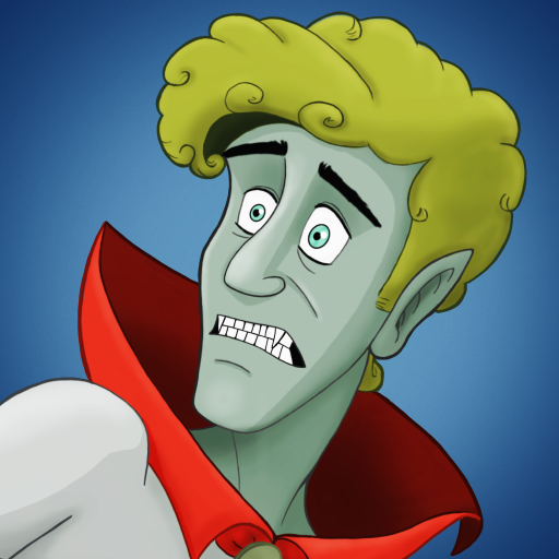 Champy the Useless Vampire logo