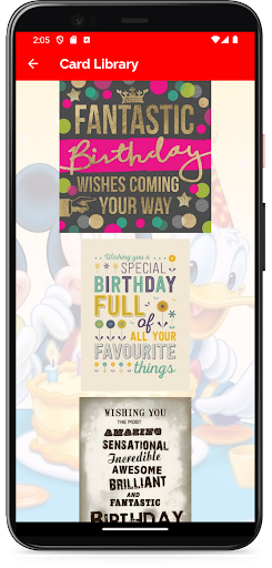 Android application Birthday - Christmas GiftCard screenshort