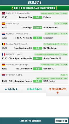 Betting Tips Screen 2