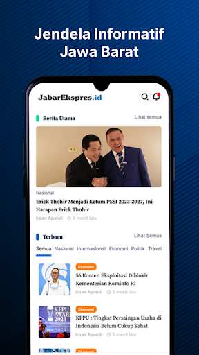 Android application Jabar Ekspres screenshort