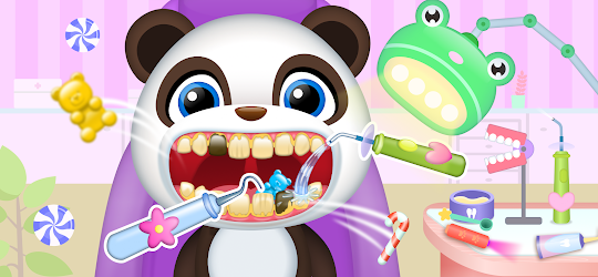 歯医者 ドクター 子供 ゲーム - 歯磨きゲーム 共 動物