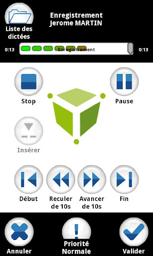 SYSEO DICTATION MOBILE Screen 2