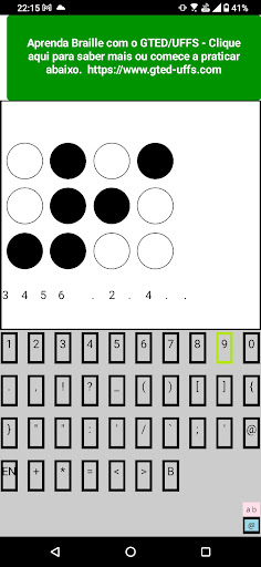 Aprenda Braille - GTED_UFFS Screen 2
