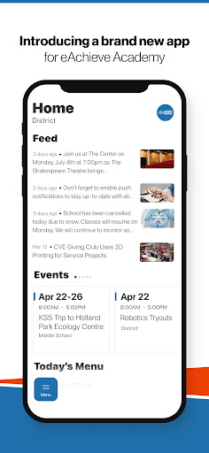 Android application eAchieve Academy screenshort