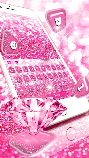 Android application Hot Pink Sparkle Theme screenshort