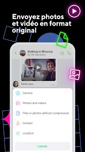 ICQ:Appels vidéo,Chat,Messages Capture d'écran