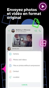 ICQ:Appels vidéo,Chat,Messages
