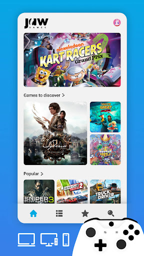 Android application Jaw Games - Cloud Gaming screenshort