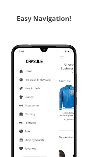 Capsule Clothing Store Screenshot 4 - AppWisp.com