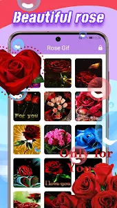 Love Birthday Emoji GIF & Rose