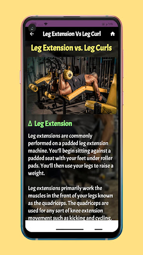 leg extensions and leg curls