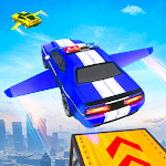 Cover Image of Download Flying Police Car Stunts Games 3.6 APK