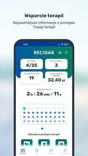 Android application Rzuć palenie z Recigarem screenshort
