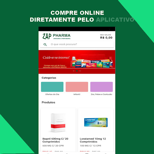 Android application ZAP PHARMA screenshort