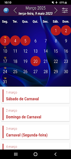 Android application Calendário Brasil 2024 screenshort