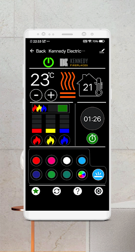 Android application Smart Flame Connect screenshort