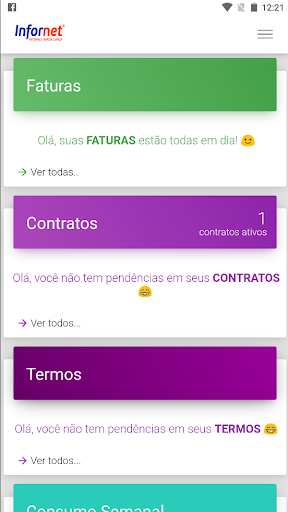 Android application SAC InfornetMG screenshort