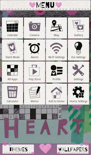 Collage Theme Crossword Heart Screen 3