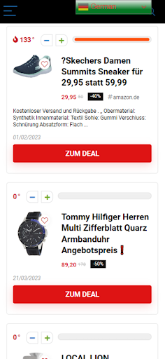 Android application Code&Coupon screenshort
