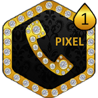 PP THEME PIXELPHONE GOLD DIAMONDS