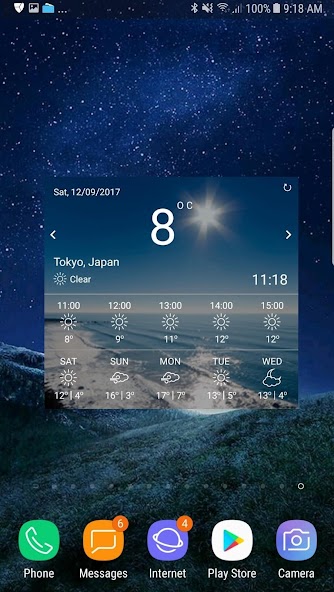 Weather app banner