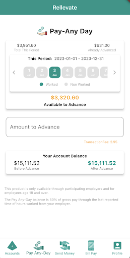 Rellevate App Screen 3