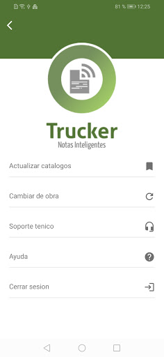 Android application Trucker screenshort