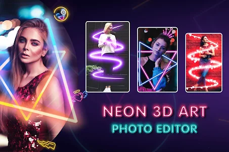 Neon 3D Art Photo Editor