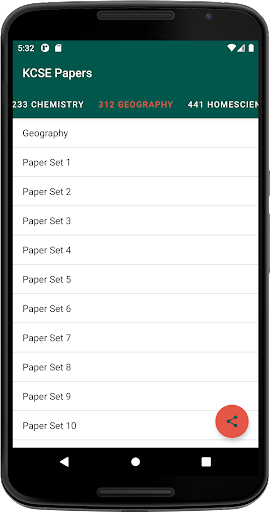 KCSE Prediction & Mock Papers Screen 3