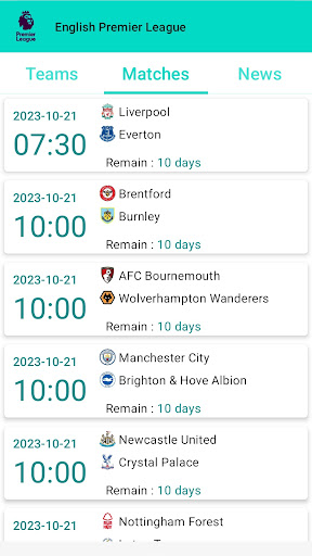 Sports Alarm Screen 3