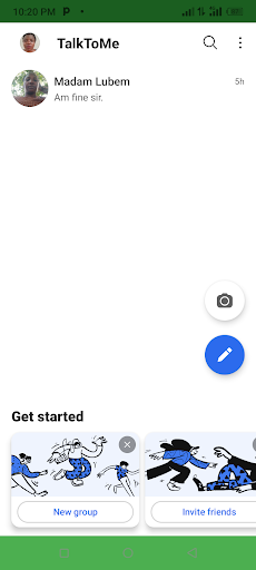Android application TalkToMe screenshort