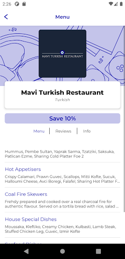 Mavi Turkish Restaurant Screen 2