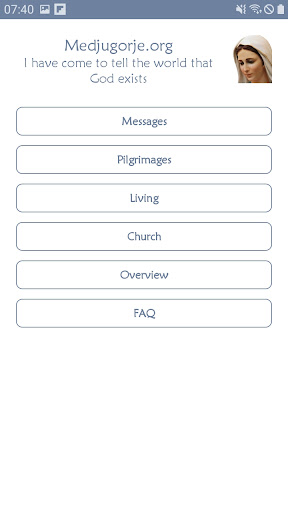 Android application Medjugorje screenshort