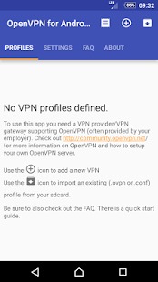 OpenVPN für Android Bildschirmfoto