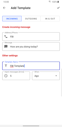 vPass PRO - SMS injector Screen 3
