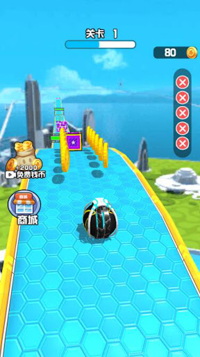 Roll Ball Game Sky 3D