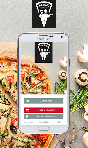 Android application Pizzeria Fratelli screenshort