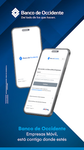 Android application Banco de Occidente Empresas screenshort