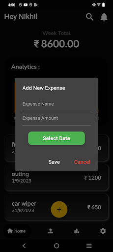 SpendWise Screen 2
