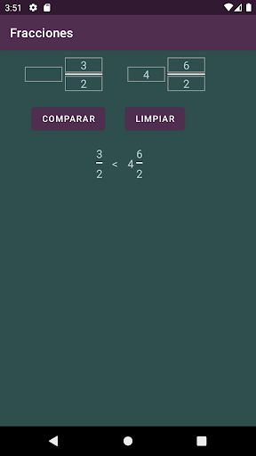 Comparar Fracciones Screen 3