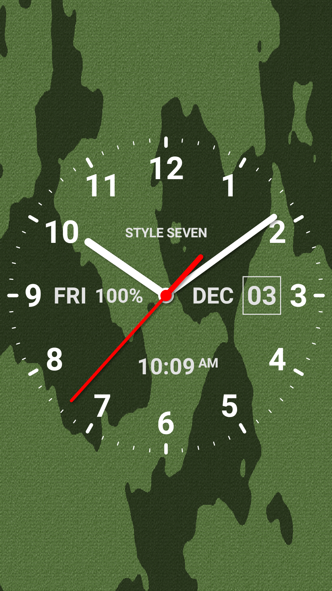 Android application Analog Clock-7 PRO screenshort