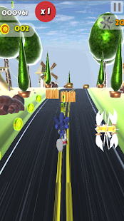 Blue Hedgehog Run : Faster Runner 5.3 APK screenshots 1