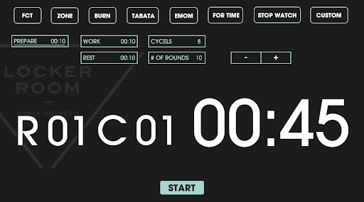 Locker room timers Screen 2