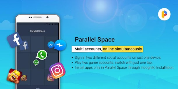 Parallel Space Multiple accounts & Two face v4.0.9165 APK (MOD,Premium Unlocked) Free For Android 5
