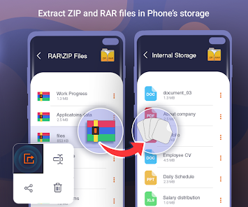 Captura 2 Zipify: Archivador de archivos android